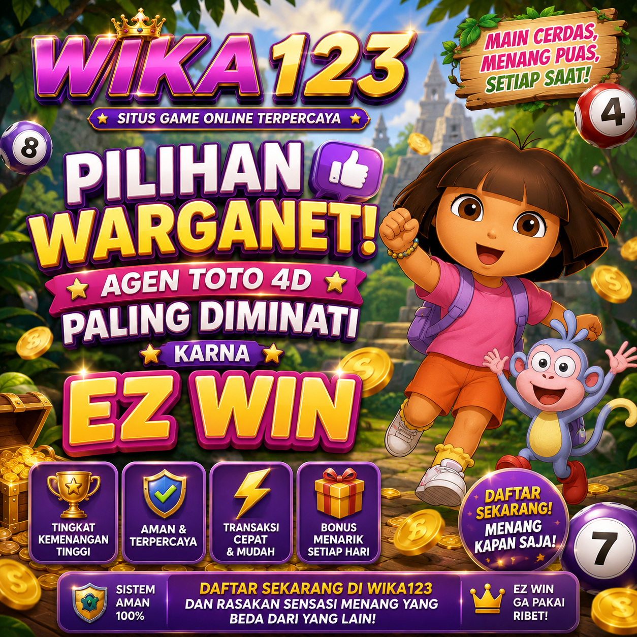 WIKA123: Pilihan Warganet! Agen Toto 4D Paling Diminati Karna Ez Win